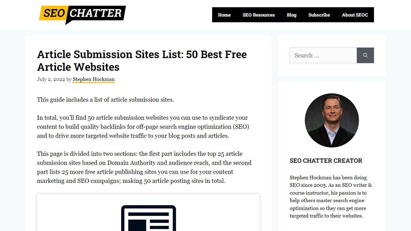Article Submission Sites List: 50 Best Free Article Websites