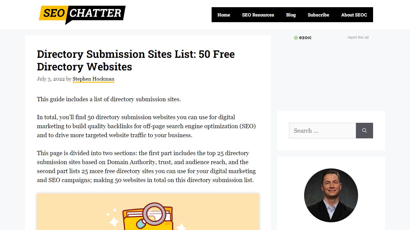 Directory Submission Sites List: 50 Free Directory Websites
