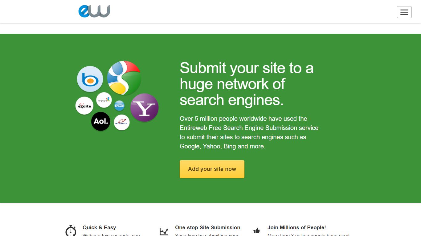 Free Search Engine Submission - Entireweb